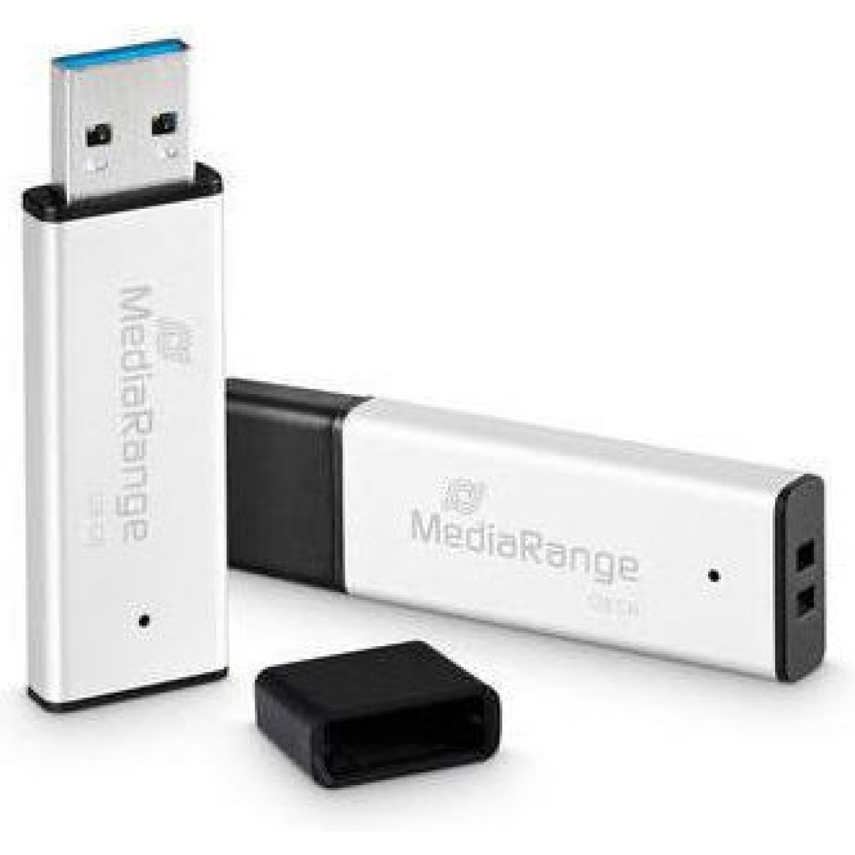 MediaRange 128GB USB 3.0 Stick Ασημί