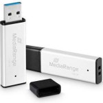 MediaRange 128GB USB 3.0 Stick Ασημί