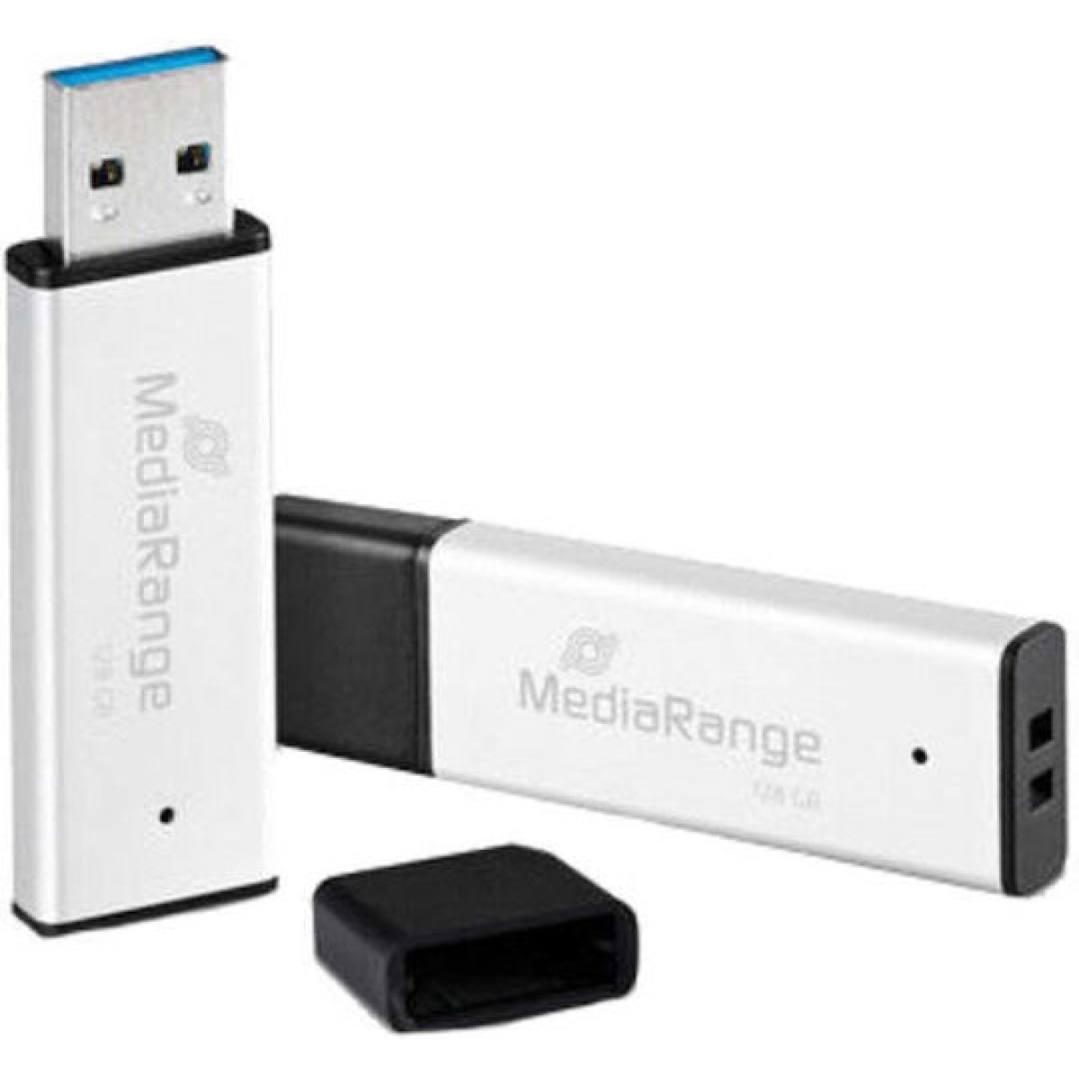 MediaRange 128GB USB 3.0 Stick Ασημί