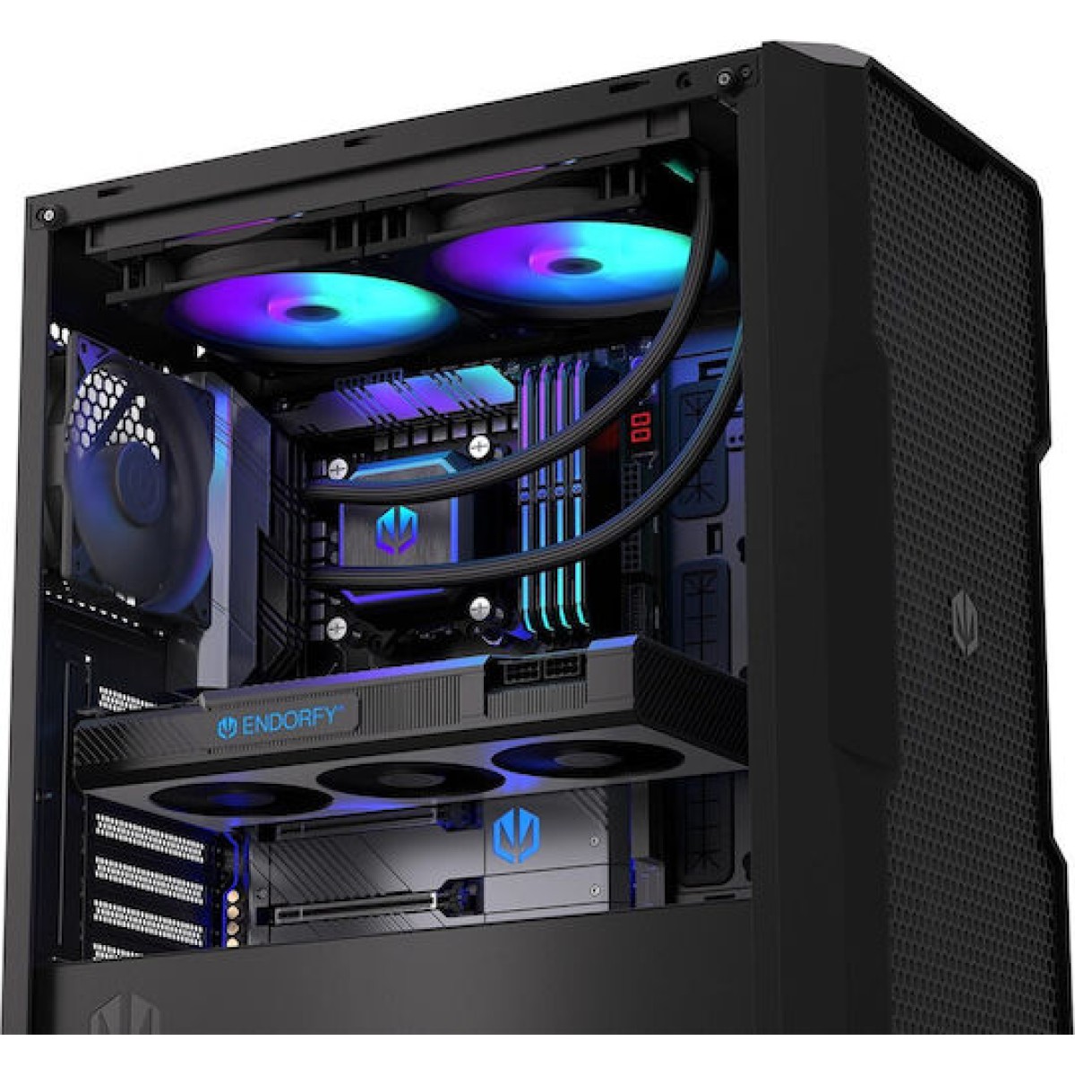 Endorfy Navis F280 Υδρόψυξη Επεξεργαστή Διπλού Ανεμιστήρα 120mm για Socket AM4/AM5/1700/1200/115x με ARGB Φωτισμό
