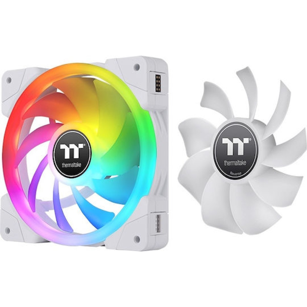 Thermaltake Swafan Ex12 Case Fan 120mm με RGB Φωτισμό και Σύνδεση 9-Pin Λευκό