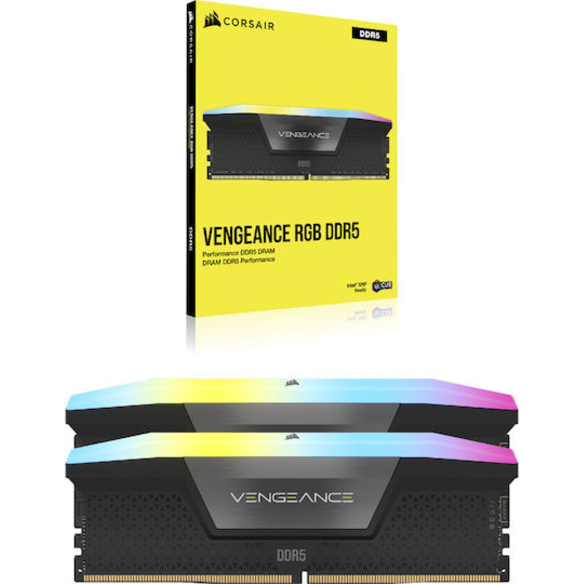 Corsair Vengeance RGB DDR5 64GB RAM με 2x32GB Modules και Ταχύτητα 5200 για Desktop