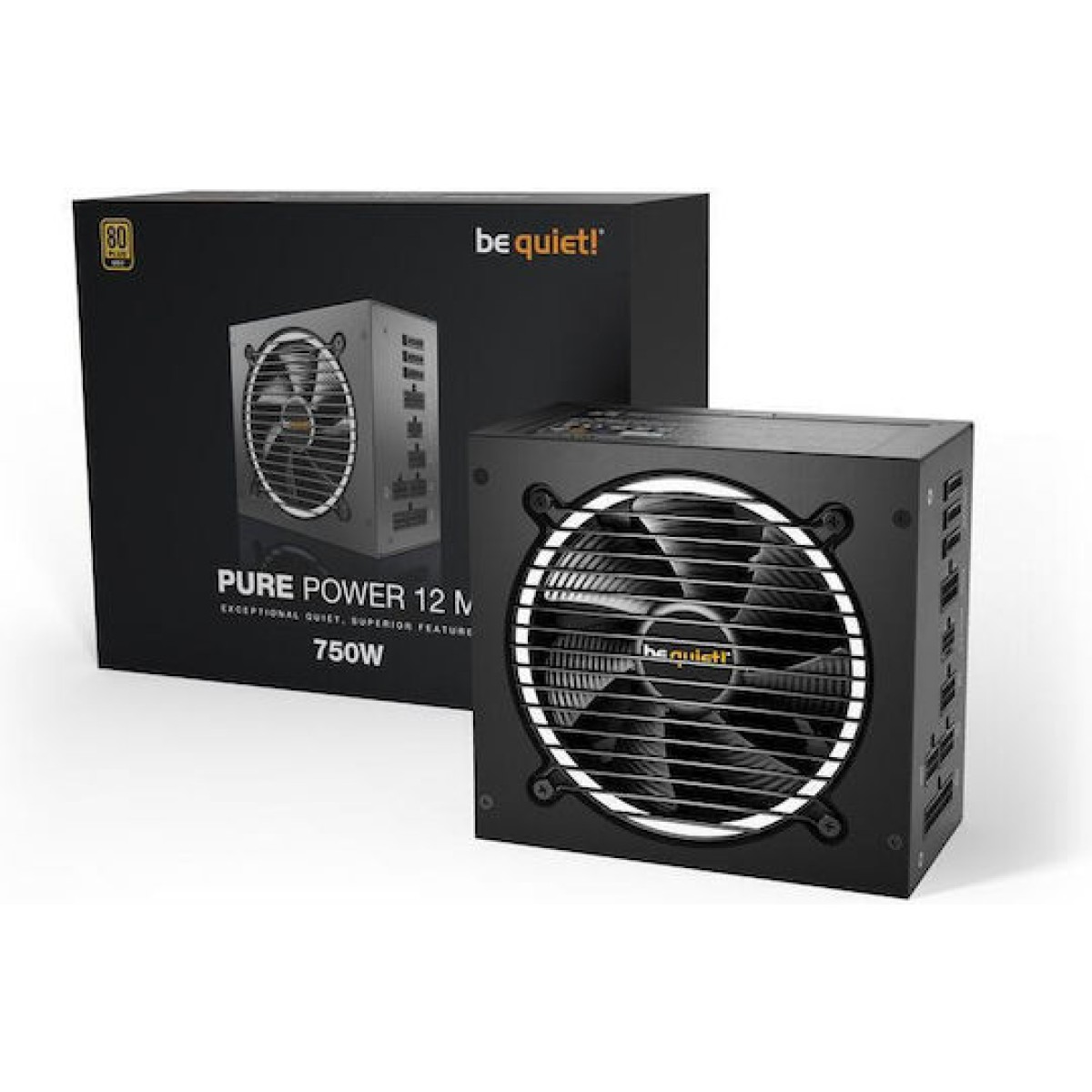 Be Quiet Pure Power 12 M 750W Μαύρο Τροφοδοτικό Υπολογιστή Full Modular 80 Plus Gold
