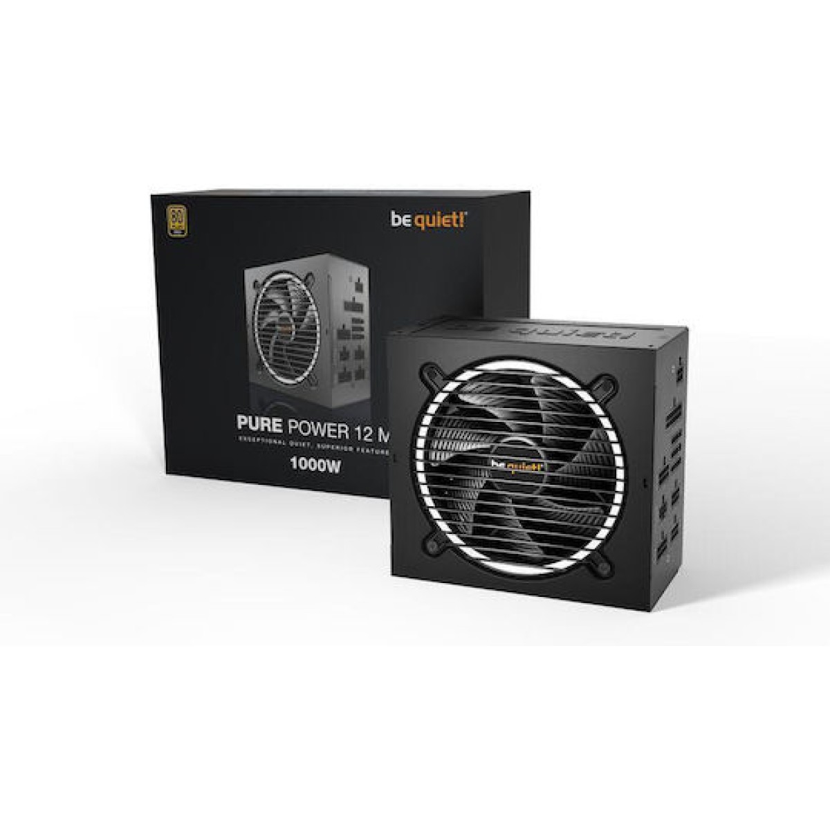 Be Quiet Pure Power 12 M 1000W Μαύρο Τροφοδοτικό Υπολογιστή Full Modular 80 Plus Gold
