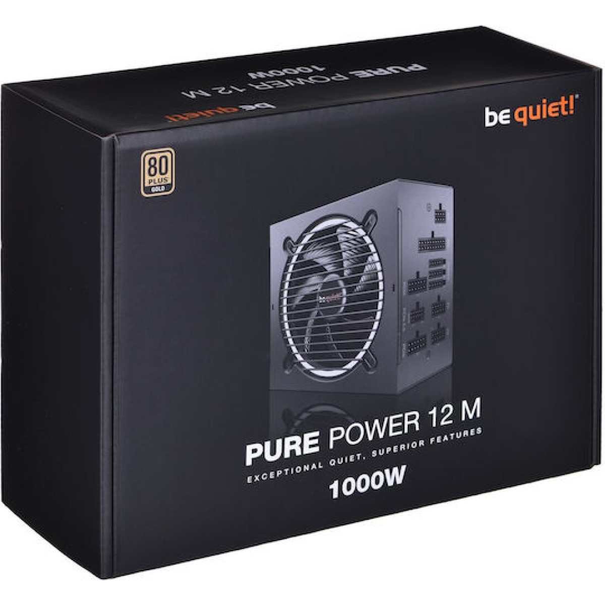 Be Quiet Pure Power 12 M 1000W Μαύρο Τροφοδοτικό Υπολογιστή Full Modular 80 Plus Gold