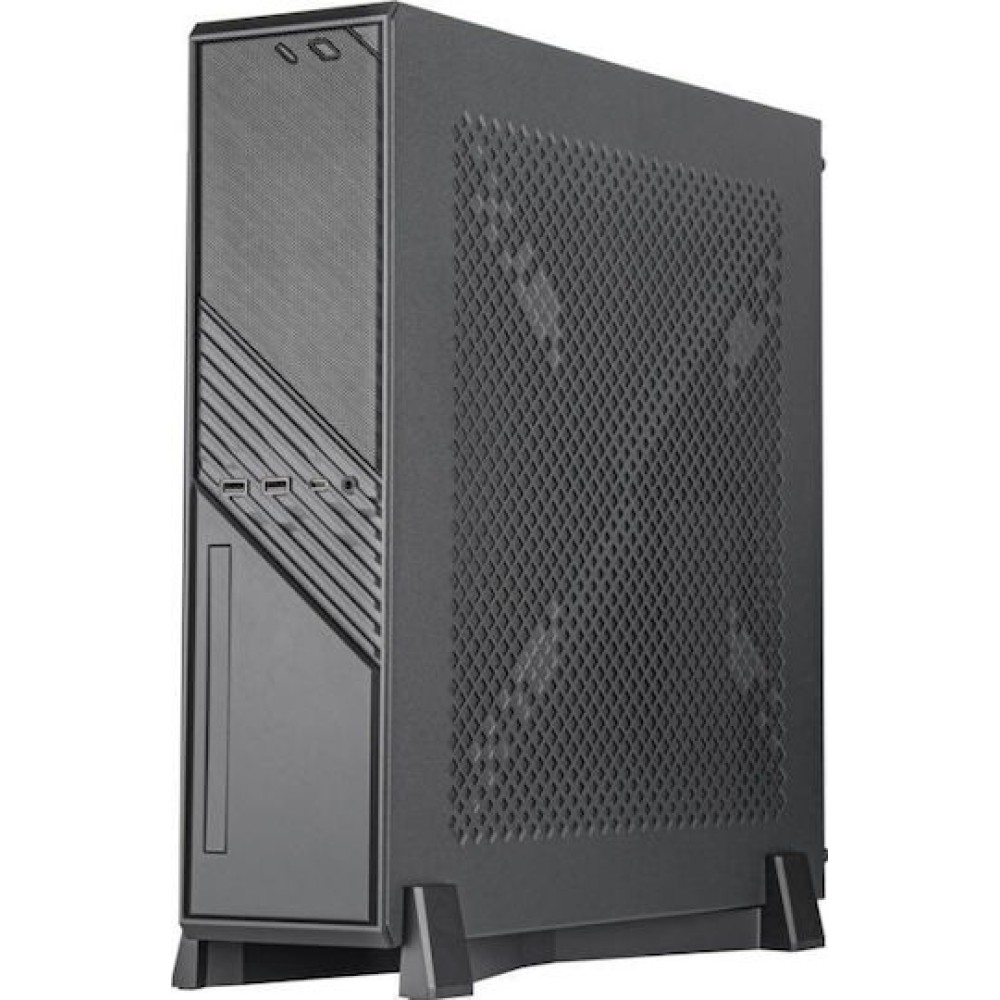 Silverstone Milo 12 Mini Tower Κουτί Υπολογιστή Μαύρο