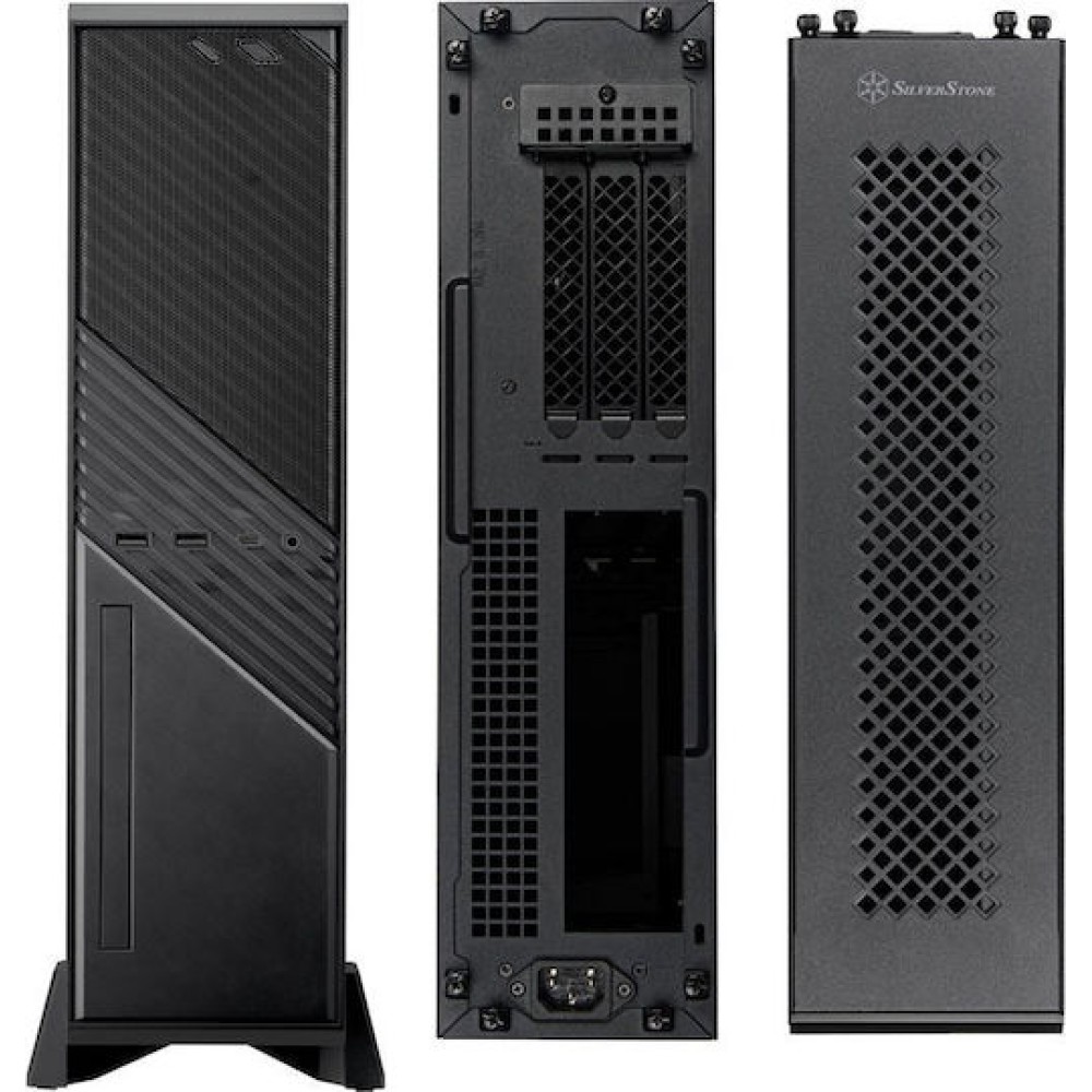Silverstone Milo 12 Mini Tower Κουτί Υπολογιστή Μαύρο