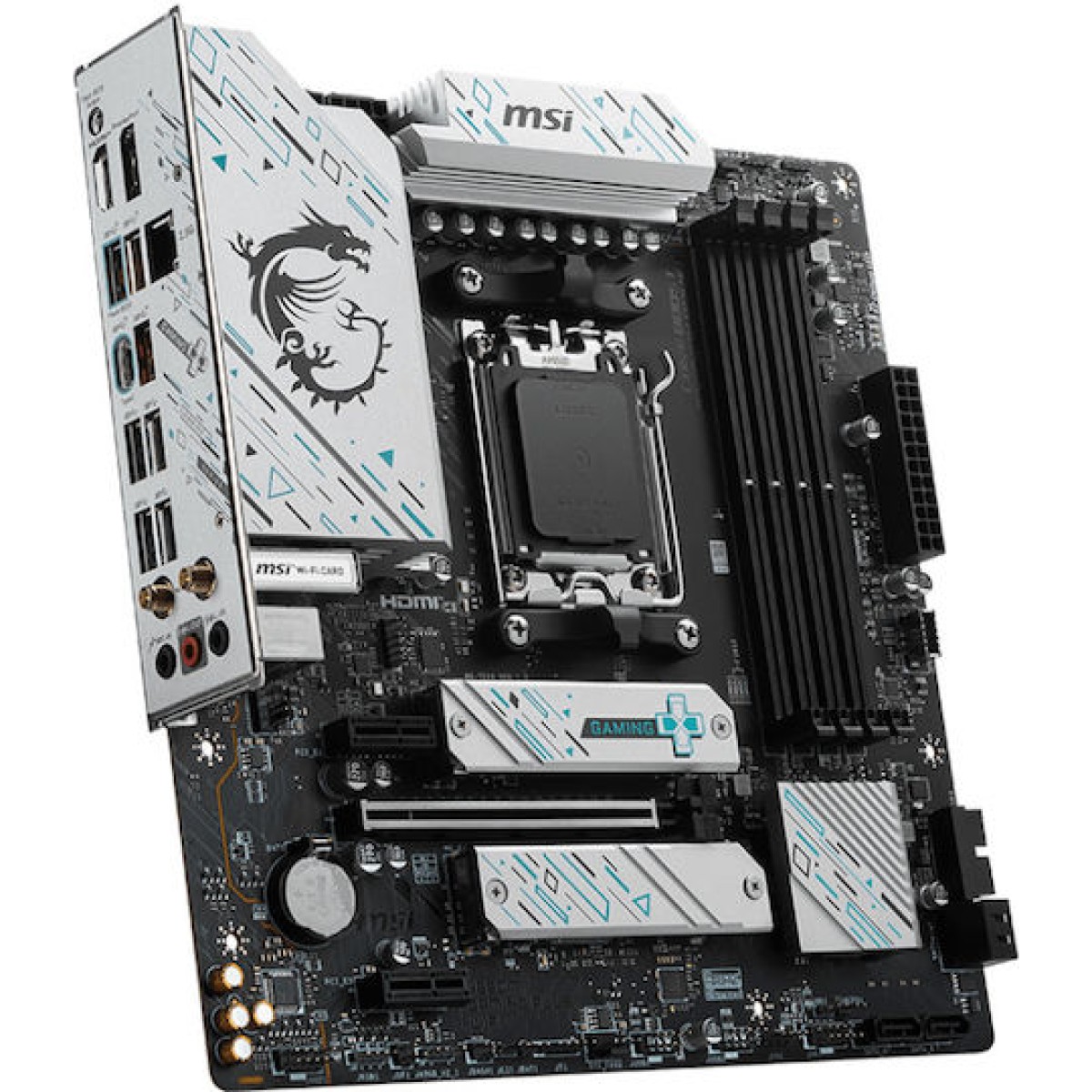 MSI B650M Gaming Plus WIFI Motherboard Micro ATX με AMD AM5 Socket 7E24-001R