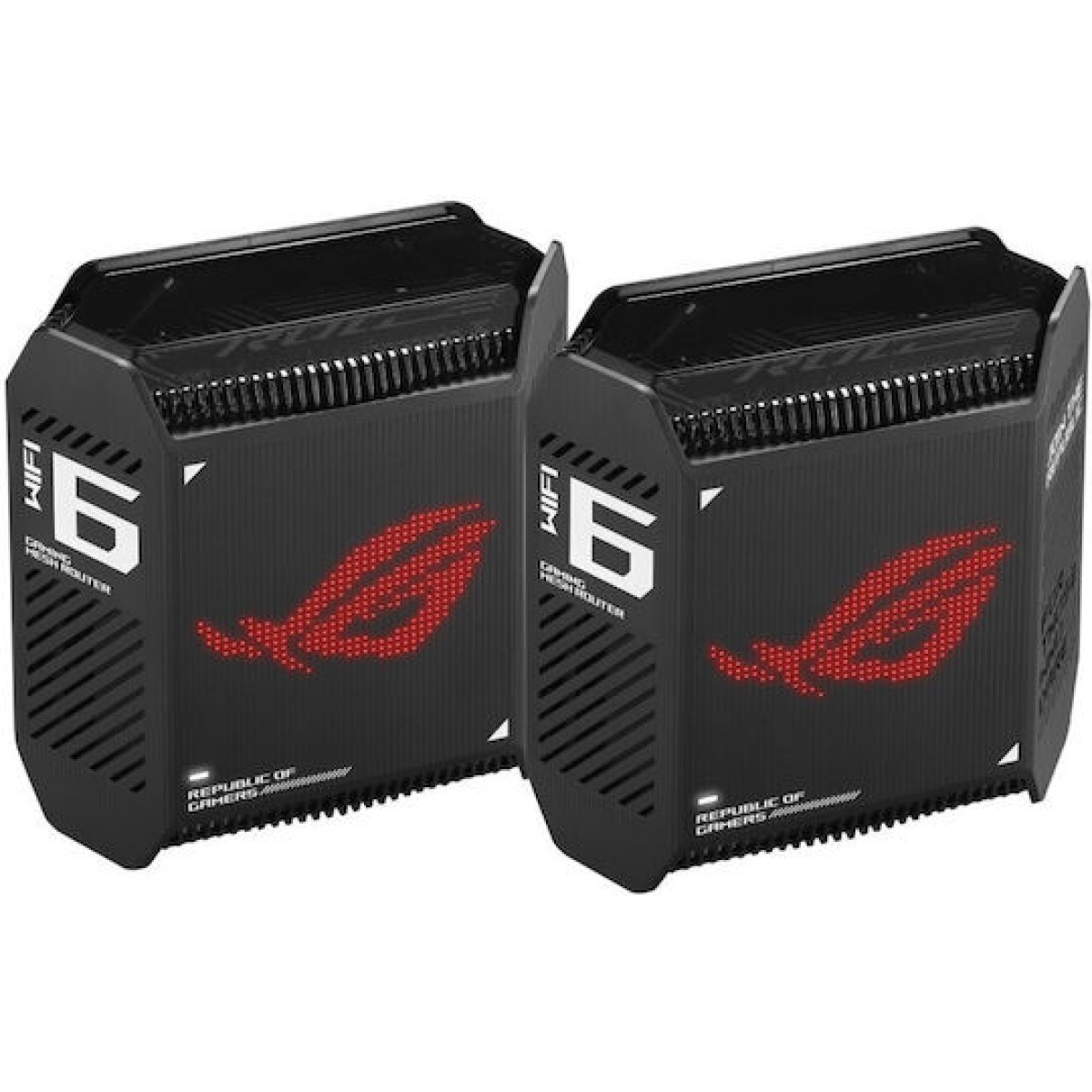 Asus ROG Rapture GT6 WiFi Mesh Network Access Point Wi‑Fi 6 Tri Band (2.4 & 5 & 5GHz) σε Διπλό Kit Μαύρο