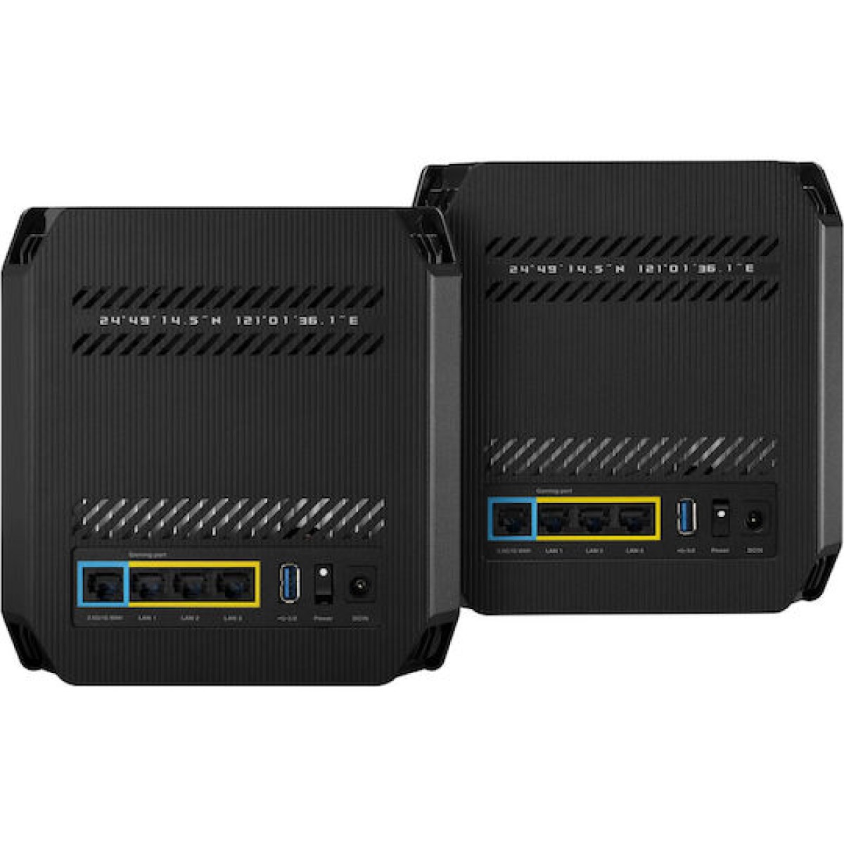 Asus ROG Rapture GT6 WiFi Mesh Network Access Point Wi‑Fi 6 Tri Band (2.4 & 5 & 5GHz) σε Διπλό Kit Μαύρο