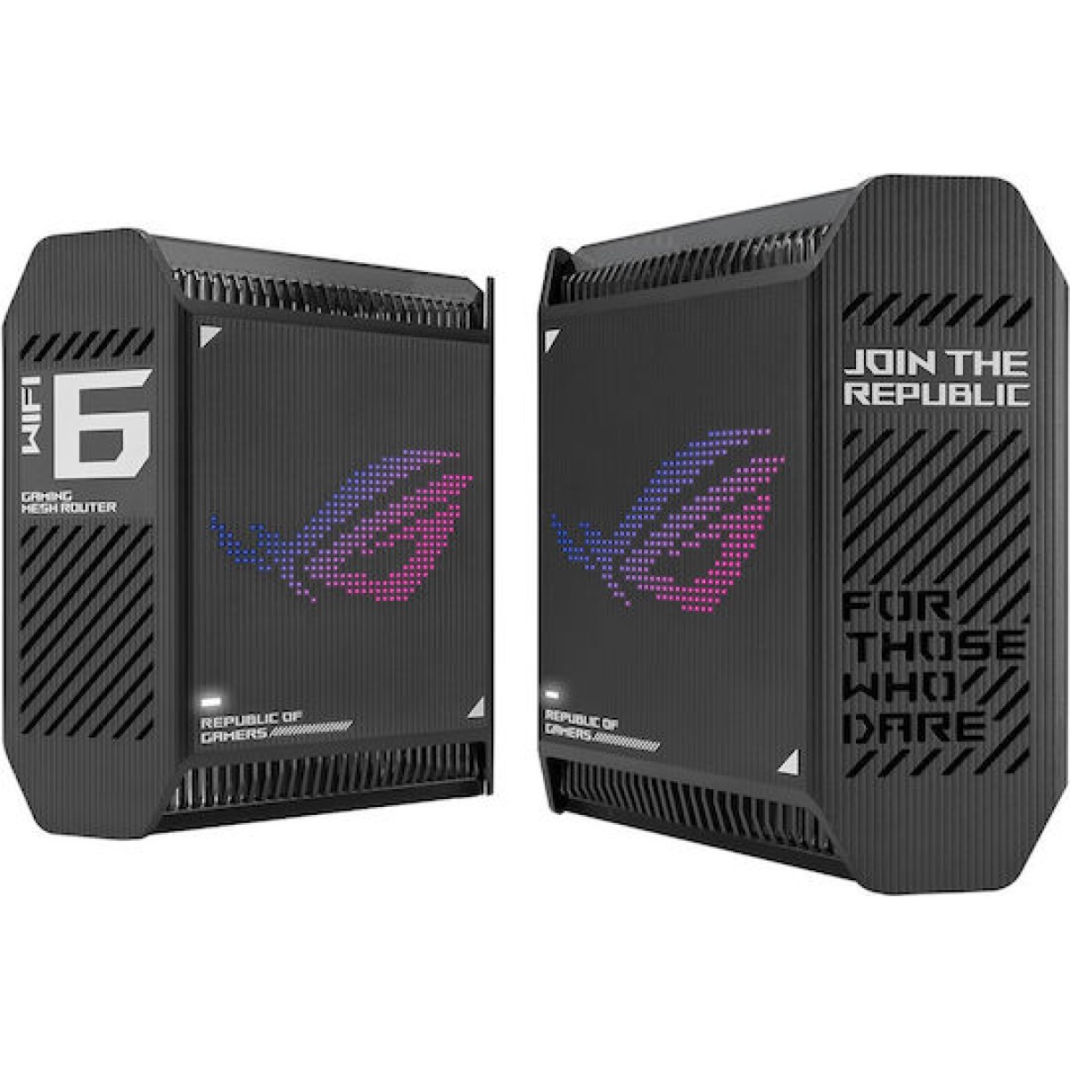 Asus ROG Rapture GT6 WiFi Mesh Network Access Point Wi‑Fi 6 Tri Band (2.4 & 5 & 5GHz) σε Διπλό Kit Μαύρο