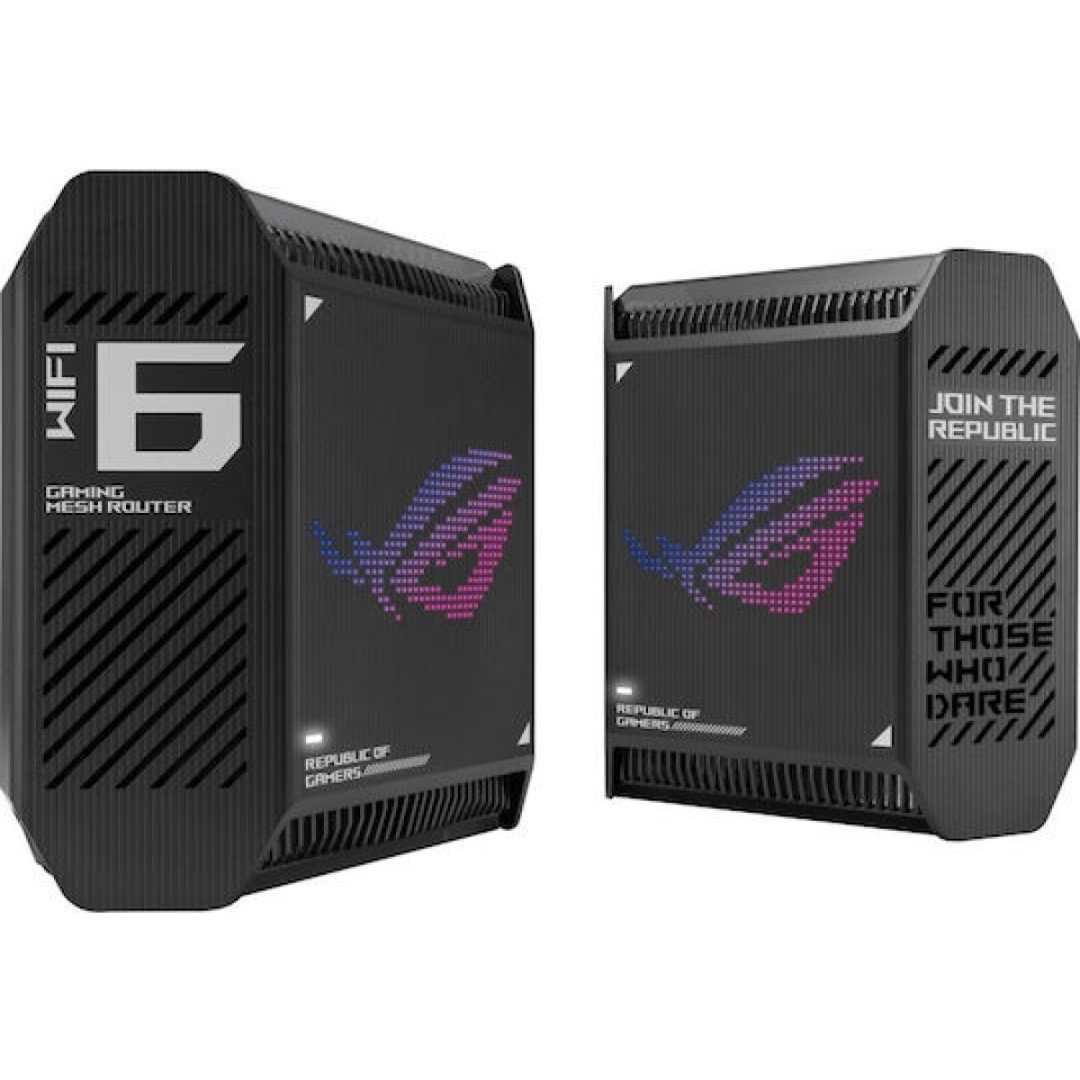 Asus ROG Rapture GT6 WiFi Mesh Network Access Point Wi‑Fi 6 Tri Band (2.4 & 5 & 5GHz) σε Διπλό Kit Μαύρο