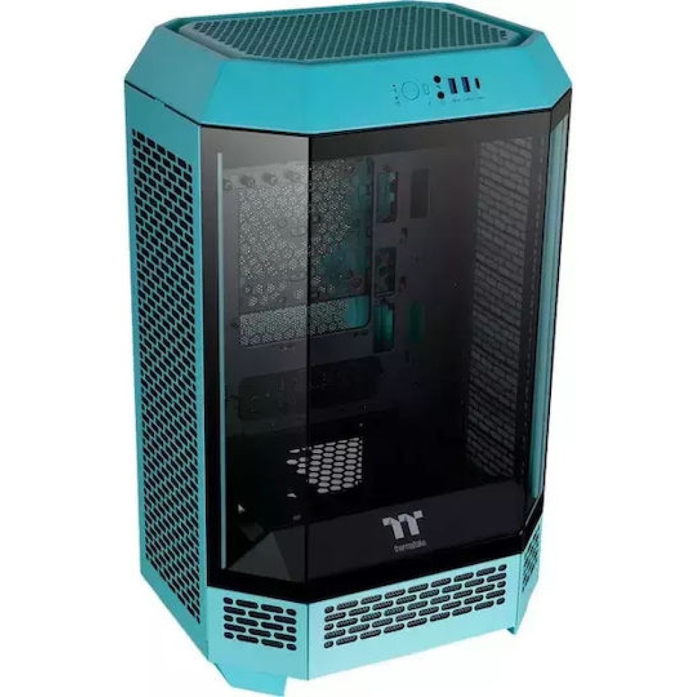 Thermaltake The Tower 300 Micro Tower Κουτί Υπολογιστή με Πλαϊνό Παράθυρο και RGB Φωτισμό Τιρκουάζ