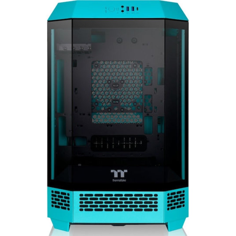 Thermaltake The Tower 300 Micro Tower Κουτί Υπολογιστή με Πλαϊνό Παράθυρο και RGB Φωτισμό Τιρκουάζ