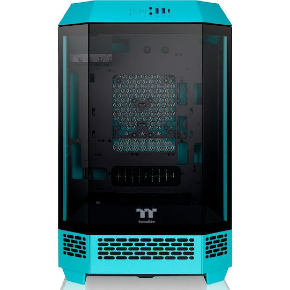 Thermaltake The Tower 300 Micro Tower Κουτί Υπολογιστή με Πλαϊνό Παράθυρο και RGB Φωτισμό Τιρκουάζ