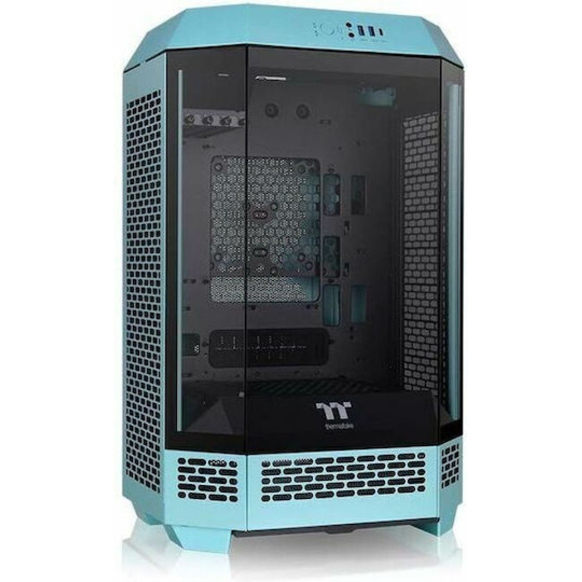 Thermaltake The Tower 300 Micro Tower Κουτί Υπολογιστή με Πλαϊνό Παράθυρο και RGB Φωτισμό Τιρκουάζ