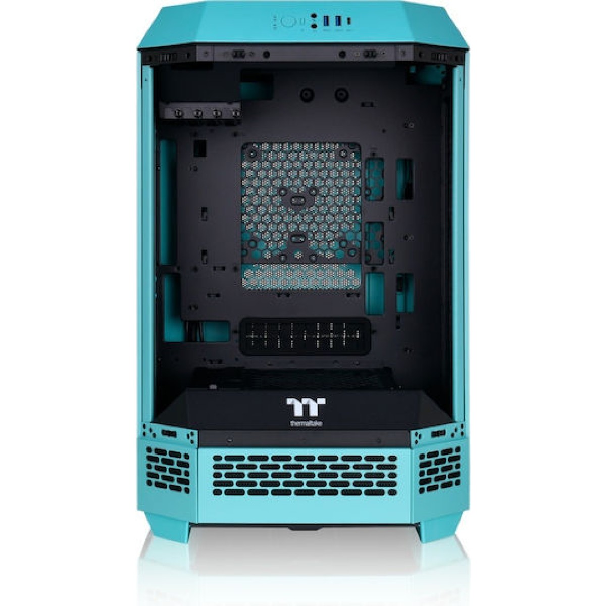 Thermaltake The Tower 300 Micro Tower Κουτί Υπολογιστή με Πλαϊνό Παράθυρο και RGB Φωτισμό Τιρκουάζ