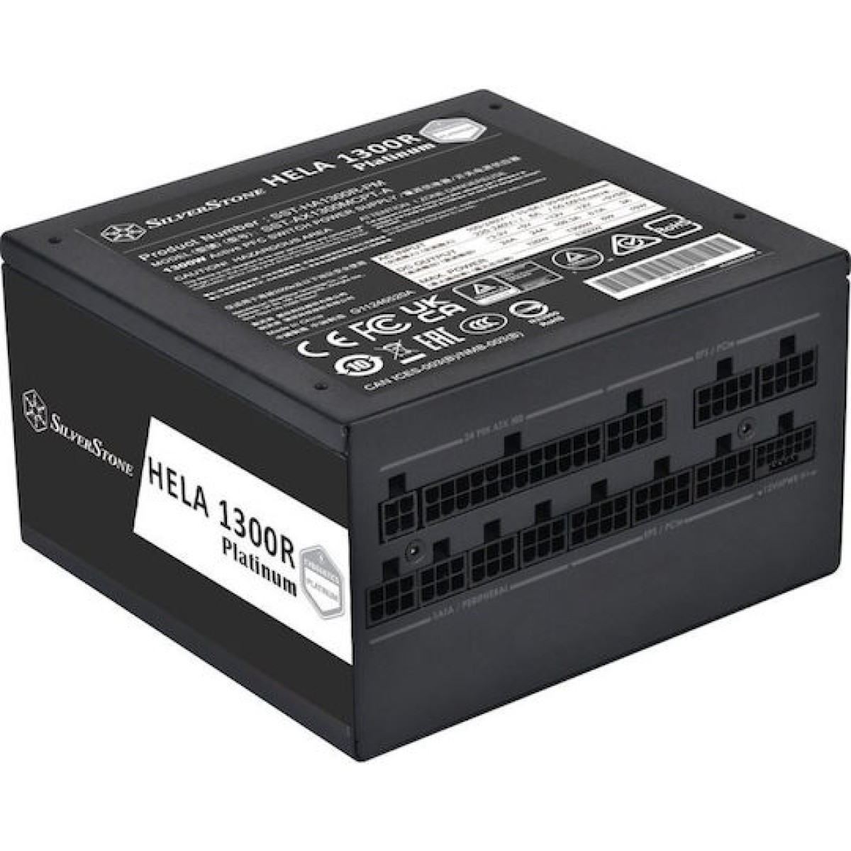 Silverstone Hela 1300R Platinum 1300W Μαύρο Τροφοδοτικό Υπολογιστή Full Modular
