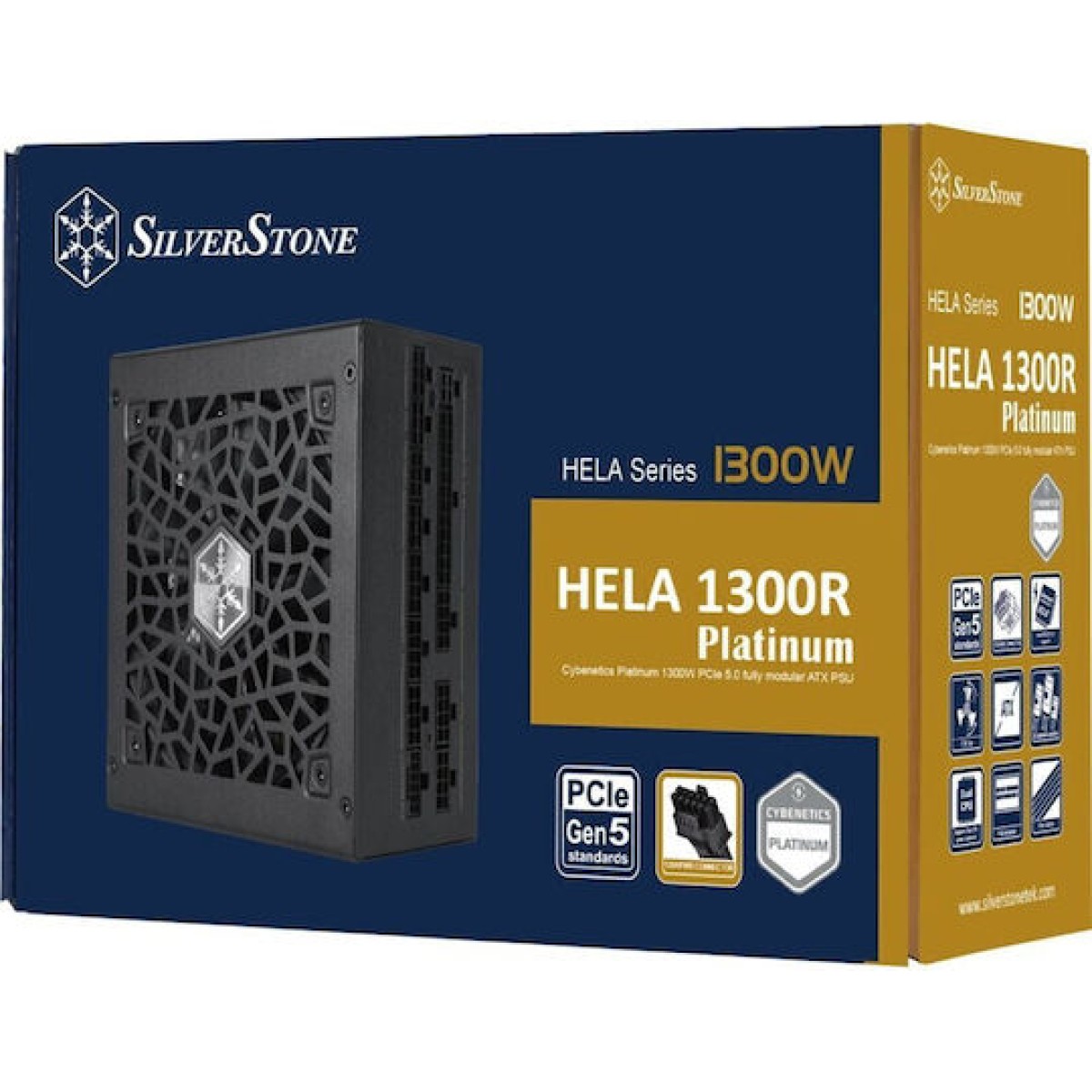 Silverstone Hela 1300R Platinum 1300W Μαύρο Τροφοδοτικό Υπολογιστή Full Modular