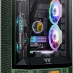 Thermaltake The Tower 300 Micro Tower Κουτί Υπολογιστή με Πλαϊνό Παράθυρο και RGB Φωτισμό Racing Green