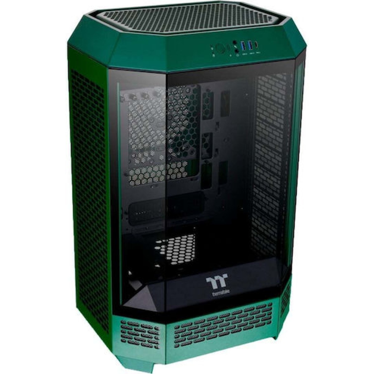 Thermaltake The Tower 300 Micro Tower Κουτί Υπολογιστή με Πλαϊνό Παράθυρο και RGB Φωτισμό Racing Green