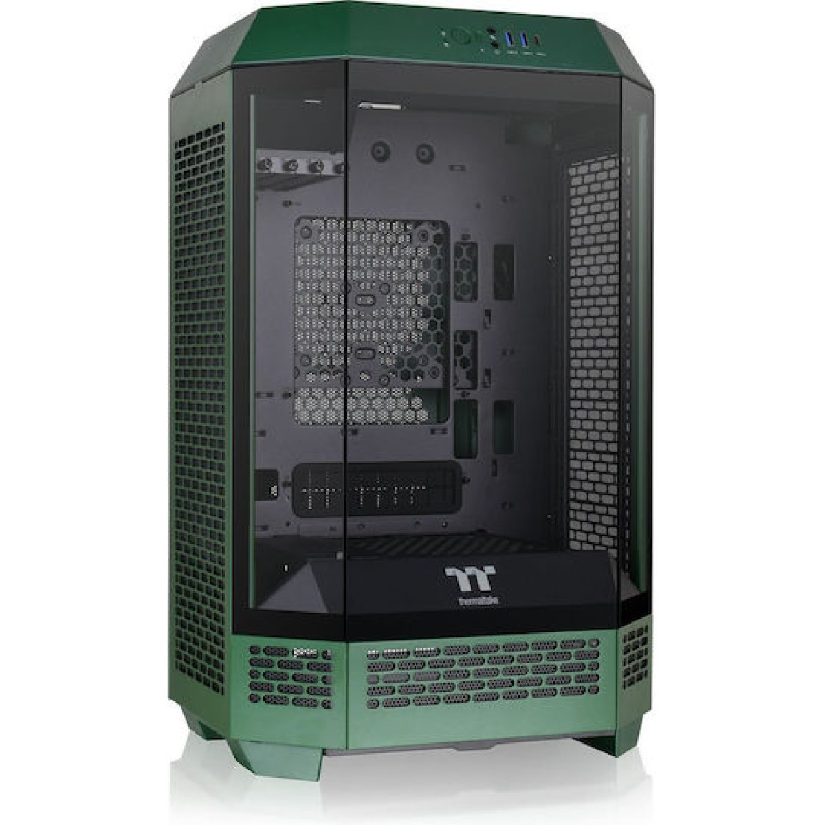 Thermaltake The Tower 300 Micro Tower Κουτί Υπολογιστή με Πλαϊνό Παράθυρο και RGB Φωτισμό Racing Green