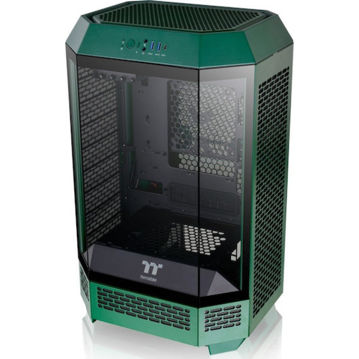 Thermaltake The Tower 300 Micro Tower Κουτί Υπολογιστή με Πλαϊνό Παράθυρο και RGB Φωτισμό Racing Green