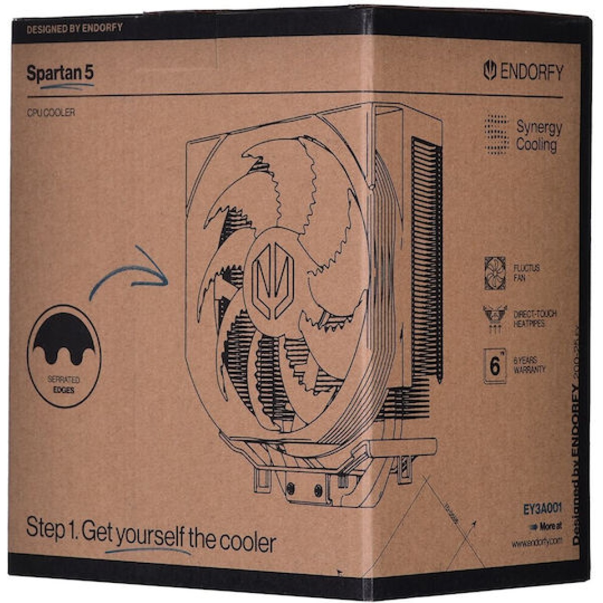 Endorfy Spartan 5 Ψύκτρα Επεξεργαστή για Socket AM4/AM5/1200/115x/1700