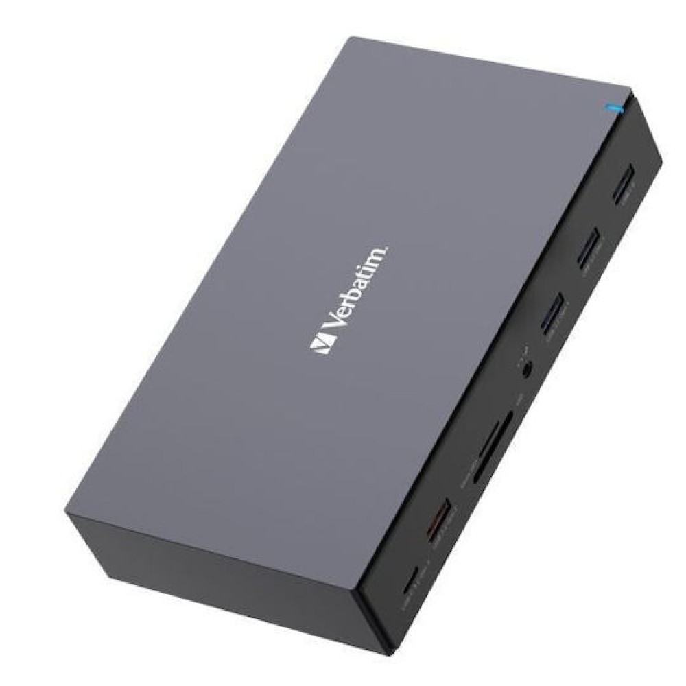 Verbatim CDS-17 USB-C Docking Station με HDMI/DisplayPort 4K PD Ethernet Μαύρο