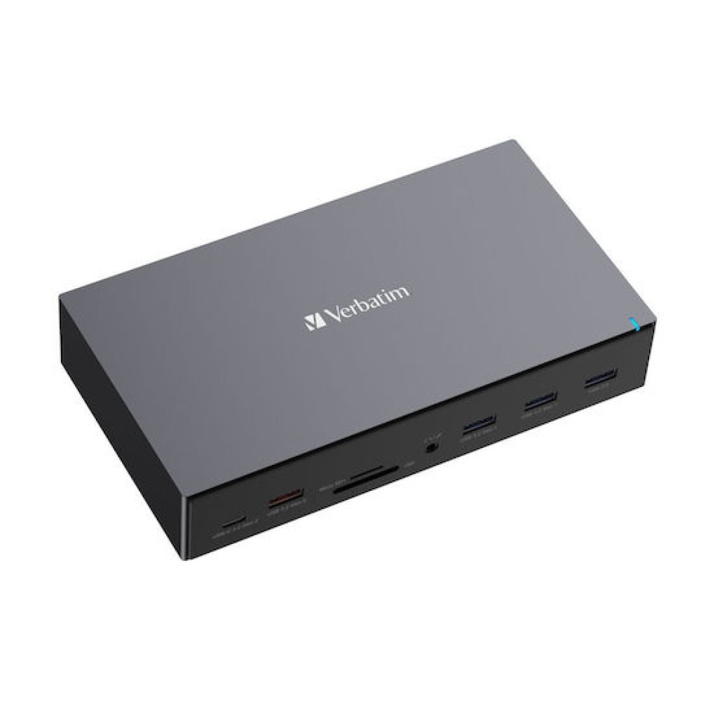 Verbatim CDS-17 USB-C Docking Station με HDMI/DisplayPort 4K PD Ethernet Μαύρο