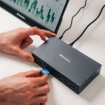 Verbatim CDS-17 USB-C Docking Station με HDMI/DisplayPort 4K PD Ethernet Μαύρο