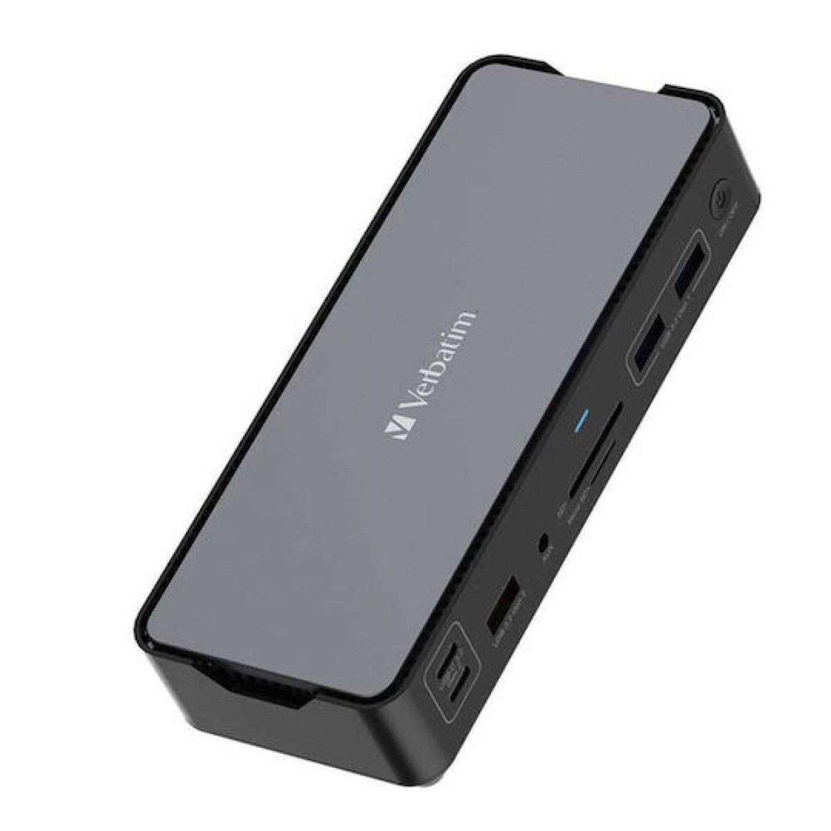 Verbatim CDS-15SSD USB-C Docking Station με HDMI/DisplayPort 4K PD Ethernet και σύνδεση 2 Οθονών Μαύρο