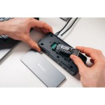 Verbatim CDS-15SSD USB-C Docking Station με HDMI/DisplayPort 4K PD Ethernet και σύνδεση 2 Οθονών Μαύρο