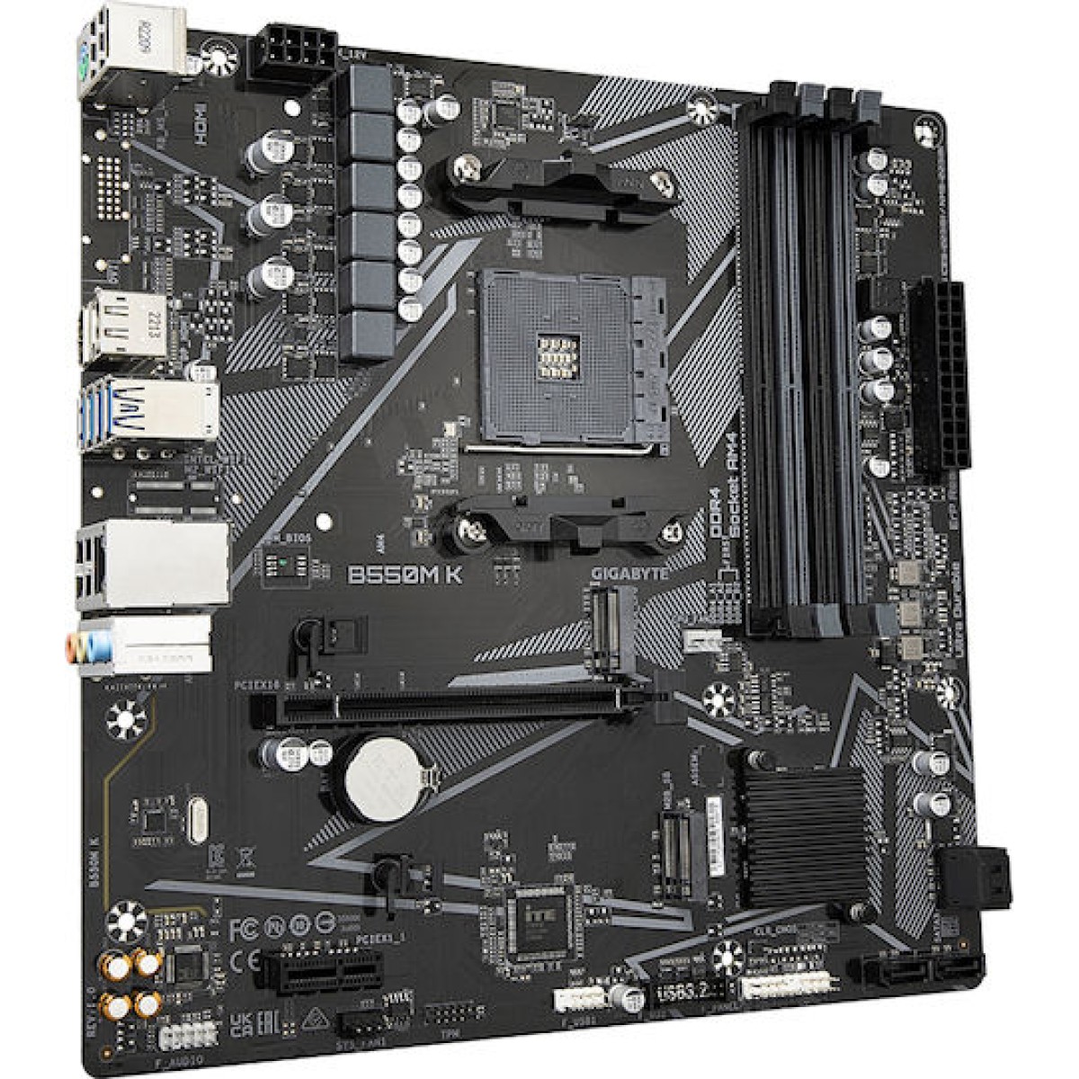Gigabyte B550M K rev. 1.0 Motherboard Micro ATX με AMD AM4 Socket