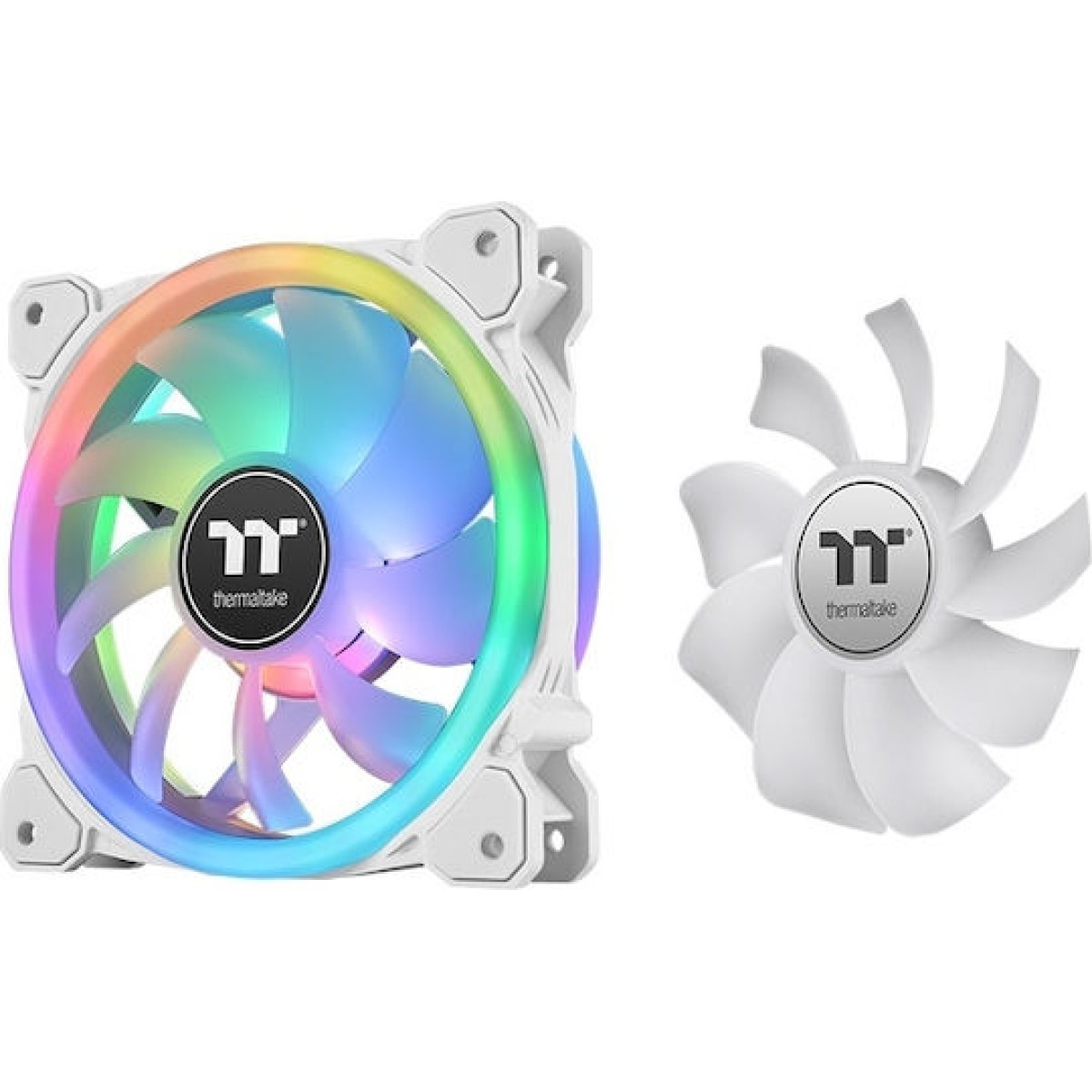 Thermaltake SWAFAN 12 RGB Case Fan 120mm με Σύνδεση 9-Pin 3τμχ Premium Edition White