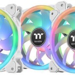 Thermaltake SWAFAN 12 RGB Case Fan 120mm με Σύνδεση 9-Pin 3τμχ Premium Edition White
