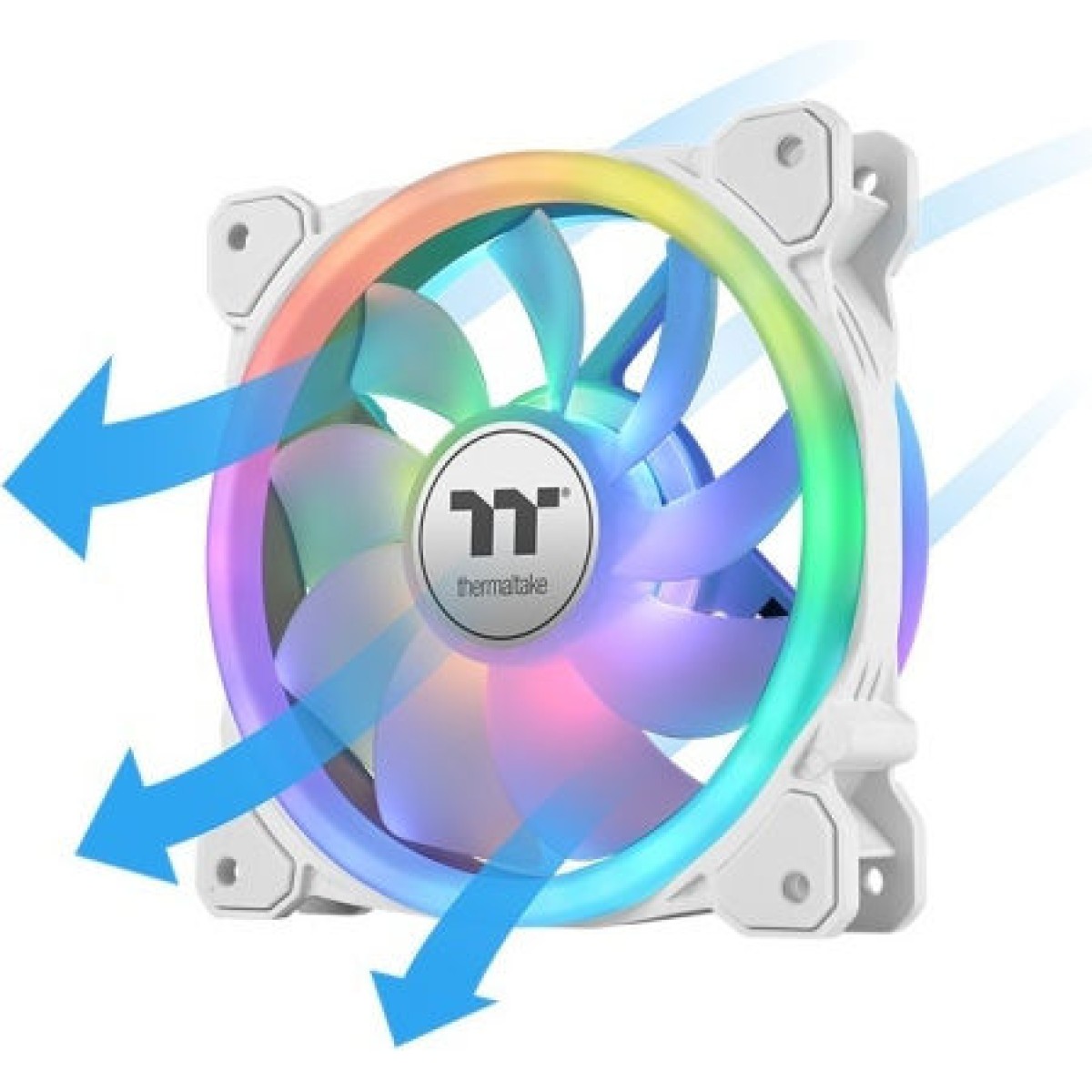 Thermaltake SWAFAN 14 RGB Case Fan 140mm με Σύνδεση 9-Pin 3τμχ Premium Edition White