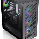 Thermaltake V350 TG ARGB Air Gaming Midi Tower Κουτί Υπολογιστή με Πλαϊνό Παράθυρο Μαύρο
