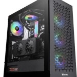 Thermaltake V350 TG ARGB Air Gaming Midi Tower Κουτί Υπολογιστή με Πλαϊνό Παράθυρο Μαύρο