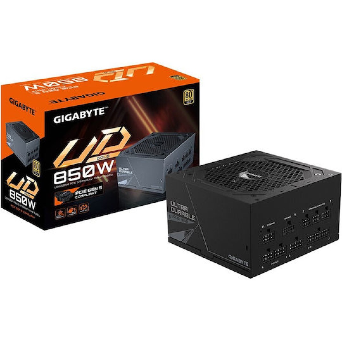 Gigabyte GP-UD850GM PG5 rev. 1.0 850W Μαύρο Τροφοδοτικό Υπολογιστή Full Modular 80 Plus Gold