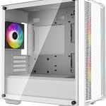 Deepcool CC360 ARGB Gaming Mini Tower Κουτί Υπολογιστή με Πλαϊνό Παράθυρο Λευκό