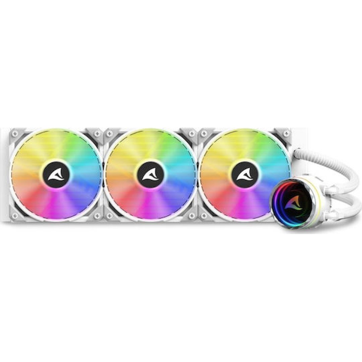 Sharkoon S90 RGB Υδρόψυξη Επεξεργαστή Τριπλού Ανεμιστήρα 120mm για Socket AM4/AM5/1700/1200/115x Λευκή