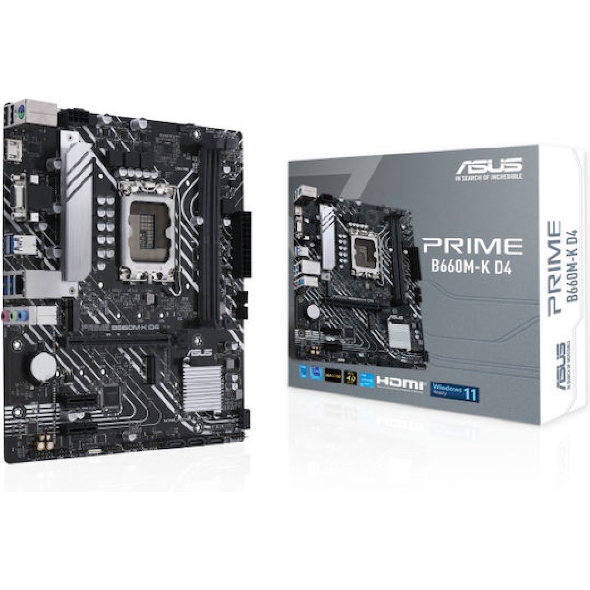 Asus Prime B660M-K D4 Motherboard Micro ATX με Intel 1700 Socket 90MB1950-M0EAY0