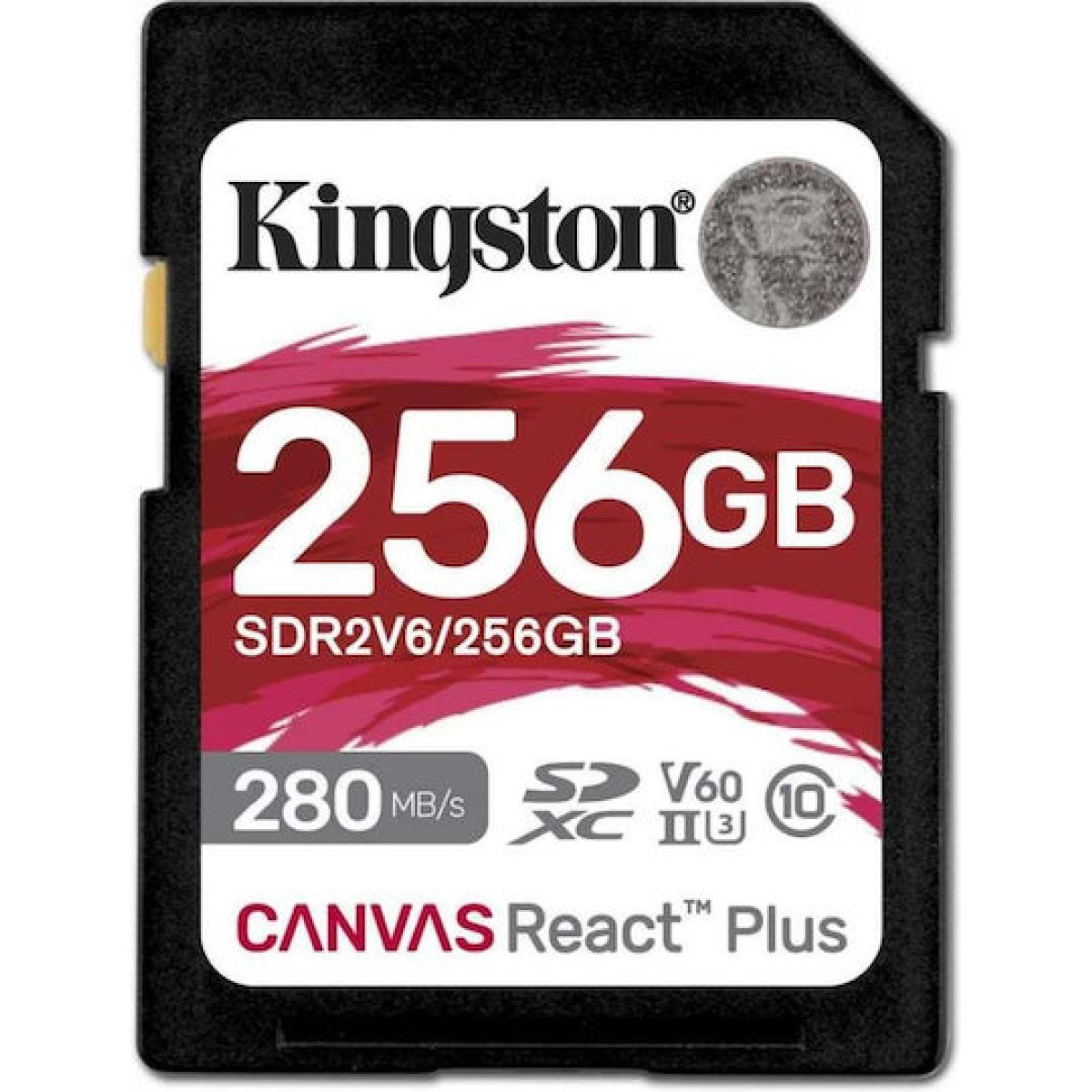 Kingston Canvas React Plus V60 SDXC 256GB Class 10 U3 V60 UHS-II