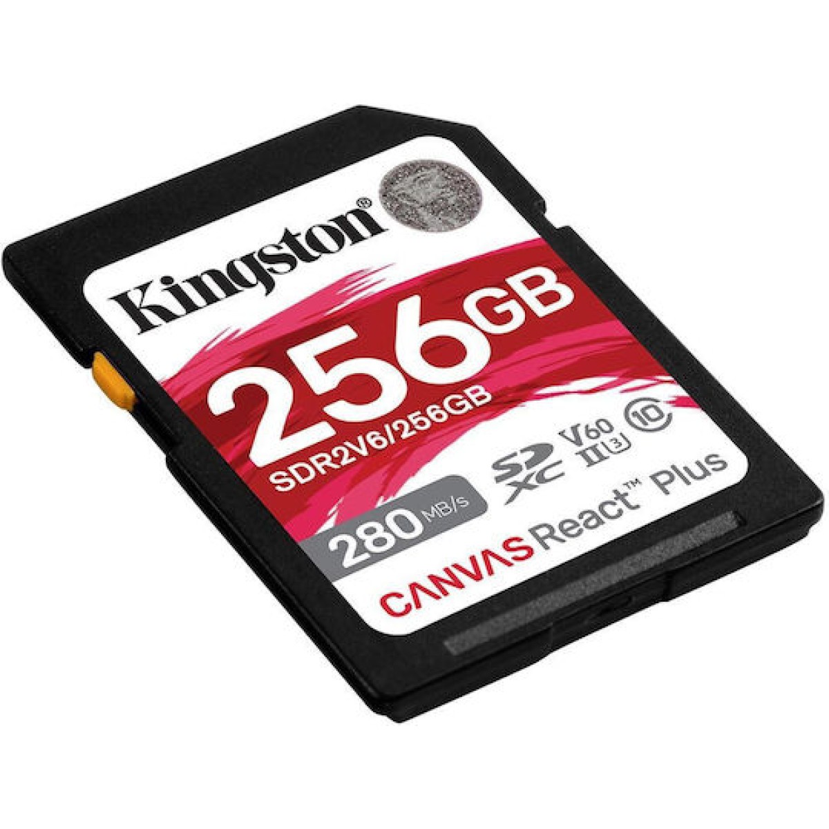 Kingston Canvas React Plus V60 SDXC 256GB Class 10 U3 V60 UHS-II