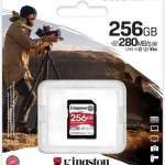Kingston Canvas React Plus V60 SDXC 256GB Class 10 U3 V60 UHS-II