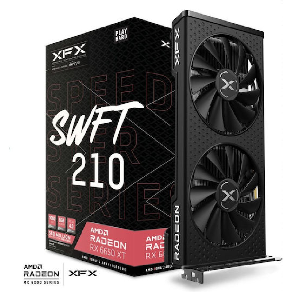 XFX Radeon RX 6650 XT 8GB GDDR6 Speedster SWFT 210 Κάρτα Γραφικών