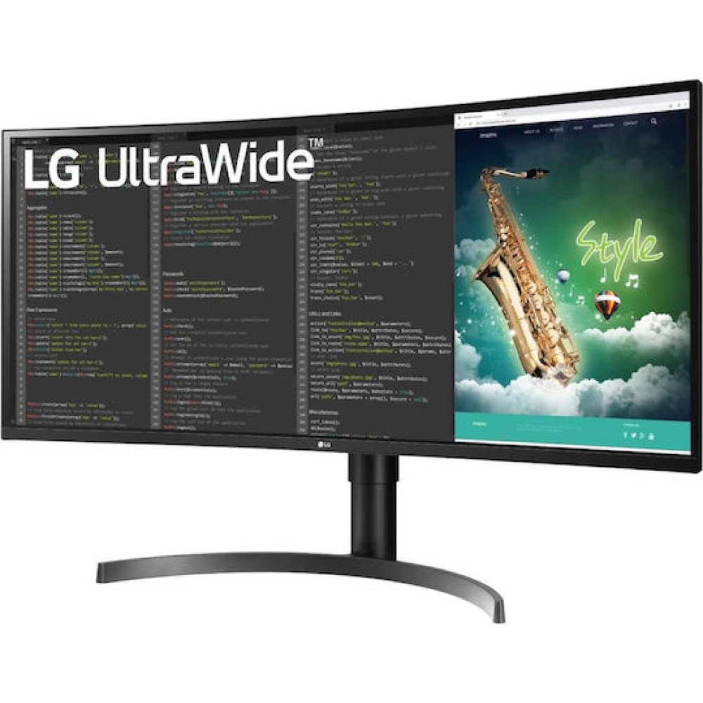 LG 35WN75CP-B Ultrawide VA HDR Curved Gaming Monitor 35