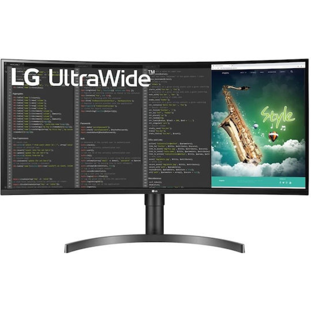 LG 35WN75CP-B Ultrawide VA HDR Curved Gaming Monitor 35