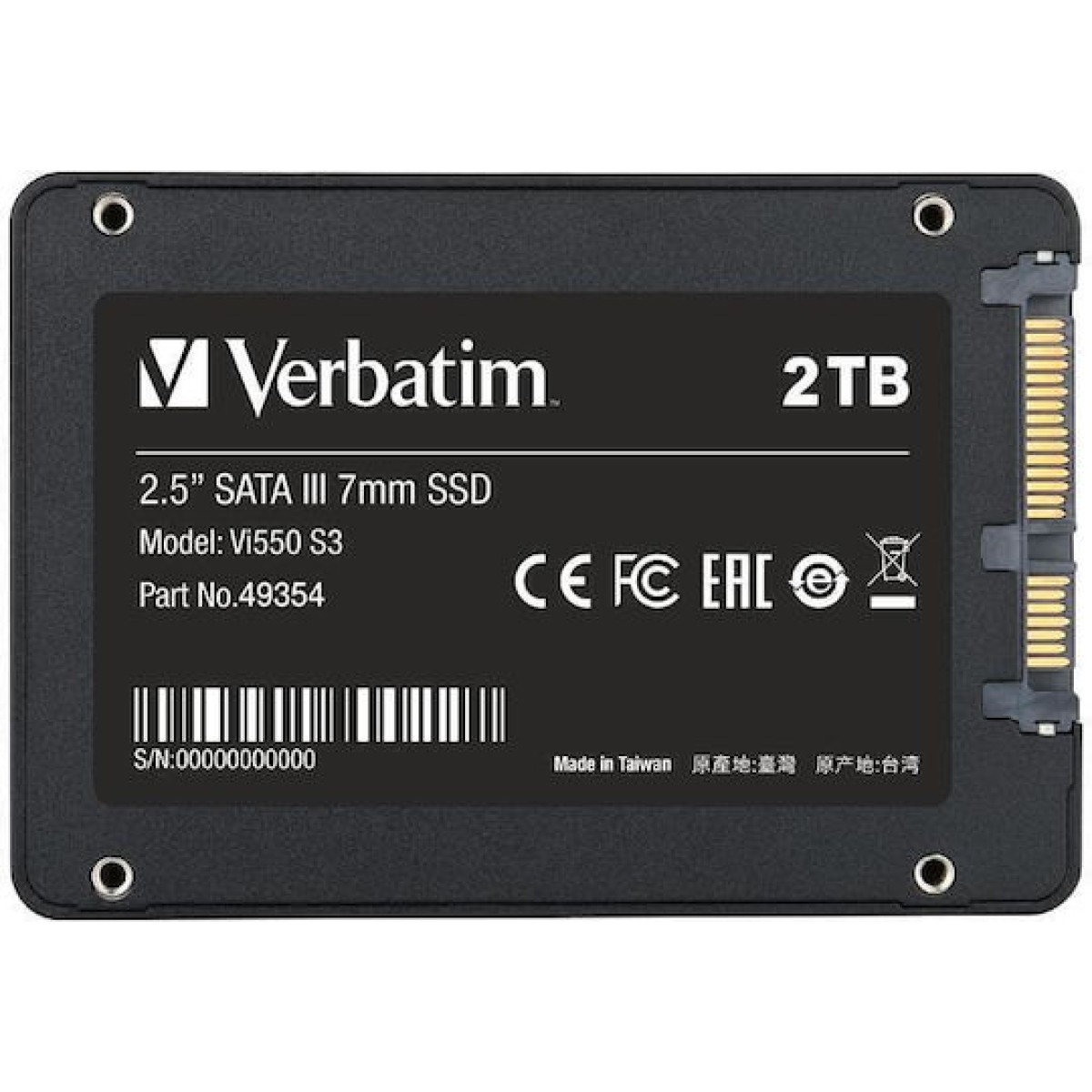 Verbatim Vi550 S3 SSD 2TB 2.5'' SATA III